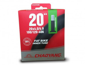 Велокамера Chao Yang 20x4.0 AV (Fat Bike) в упаковке Y052801 