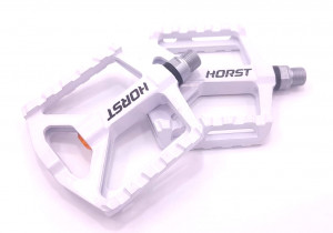 Педали Horst H75 00-170871 ось Cr-Mo, алюминий, белый 