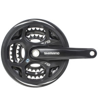 Система Shimano Altus, M311, 175мм, Кв, 42/32/22T, защ, черн