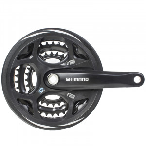 Система Shimano Altus, M311, 175мм, Кв, 42/32/22T, защ, черн 