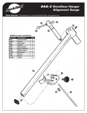 Пружина держателя индикатора Park Tool для DAG-1/2/2.2 