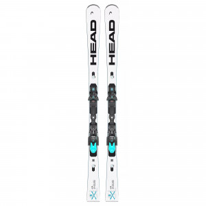 Горные лыжи Head WC Rebels e-SL SW RP EVO 14 + крепления FF 14 GW Brake 85 [D] white-black (2024) 