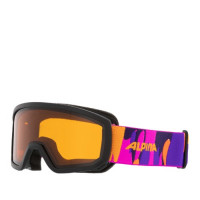 Очки горнолыжные Alpina Scarabeo JR Black-Pink Matt/Orange S2 (2024)