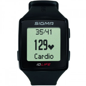Спортивные часы-пульсометр Sigma iD.LIFE черный 