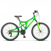 Велосипед Stels Mustang V 24" V020 (м) зеленый/черный рама: 16" (2025)