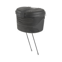 Сумка/бокс M-WAVE 5-122479 на перед. V=17л пластик пыле/влагозащ. 23*26*33см, с замком/2 ключа, черная AMSTERDAM BOX FRONT