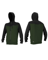 Толстовка мужская с капюшоном на молнии O'Neill HYBRID ZIP SUN HOODIE black/khaki (4883 GE4) (2020)