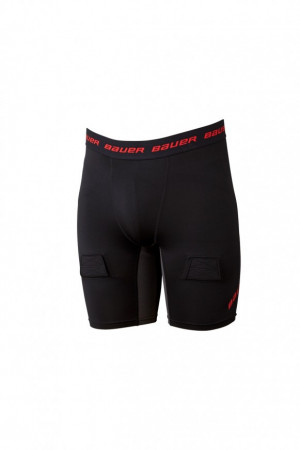 Шорты компрессионные с раковиной Bauer Essential Comp Jock Short S19 SR black (1054401) 
