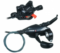 Тормоз дисковый Shimano с шифтером ST-EF505(правый 8ск.)/BR-M315(зад.)