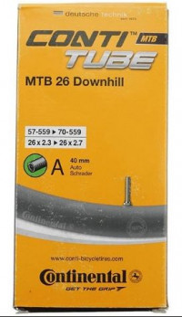 Велокамера Continental 26" 26х2.50-2.80 62-70/559 AV 40мм Downhill MTB/02-0181771 Велокамера Continental 26" 26х2.50-2.80 62-70/559 AV 40мм Downhill MTB/02-0181771