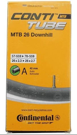 Велокамера Continental 26" 26х2.50-2.80 62-70/559 AV 40мм Downhill MTB/02-0181771 