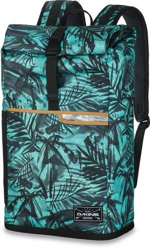 Рюкзак для сёрфинга Dakine Section Roll Top Wet/dry 28L Painted Palm (бирюзовый с пальмовыми листьями) 