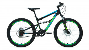Велосипед Forward Raptor 24 2.0 D черный/бирюзовый рама 15&quot; (2022) 