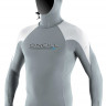 Гидромайка мужская с капюшоном длинный рукав O'Neill Premium Skins O'Zone L/S Rash Guard w/Hood Cool Grey/White/White S21 - Гидромайка мужская с капюшоном длинный рукав O'Neill Premium Skins O'Zone L/S Rash Guard w/Hood Cool Grey/White/White S21