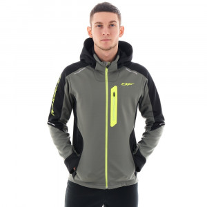 Куртка с капюшоном Dragonfly Explorer 2.0 Man grey/lemon 