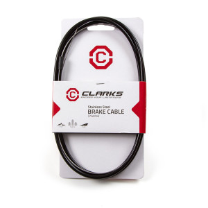 КОМПЛЕКТ Рубашка+тросик задний тормозной CLARKS 6086 3-600 MTB/Road 2P 2000мм+нерж. трос.2100мм грибок черн. с заглушк. 