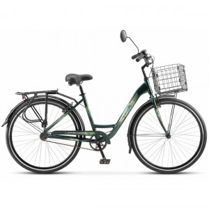 Велосипед Stels Legenda-340 V 28&quot; Z010 (м) (корзина внутри) темно-зеленый рама: 16&quot; (2025) 