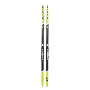 Беговые лыжи Vuokatti с креплениями NNN Step (6) black/yellow 180 см 