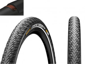 Покрышка Continental CONTACT Cruiser 26 x 2.2 (55-559) чёр./чёр. Reflex, SafetySystem Breaker – 3/180 TPI – E25 