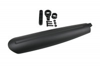 Крыло заднее GHBike GH-367R для велосипеда 24-28", крепеж на подс. штырь, регулир., мото дизайн (2022)