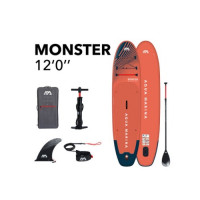 Сапборд надувной с веслом Aqua Marina Monster 12'10" (2025)