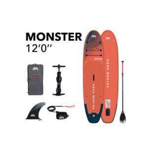 Сапборд надувной с веслом Aqua Marina Monster 12&#039;10&quot; (2025) 