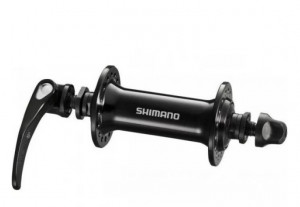 Втулка передняя Shimano RS300, 32 отверстия, QR 129мм, черная 