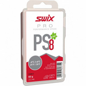 Парафин Swix PS8 Red, 60 г 