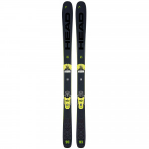 Горные лыжи Head Kore 93 black/yellow + крепления Attack 14 GW Brake 95 [A] (2024) 
