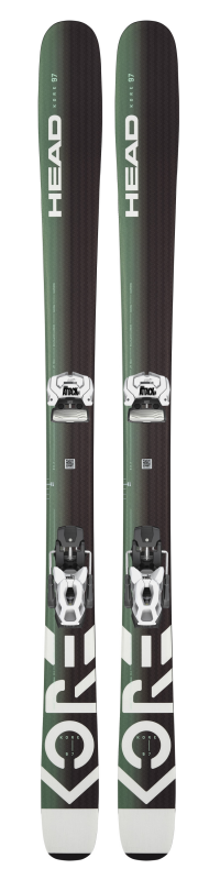 Горные лыжи Head Kore 97 W black-green + крепление ATTACK 11 GW BRAKE 110 [A] (2023)