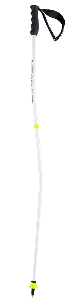 Палки горнолыжные Head Worldcup SG white/black/neon yellow (2022) 