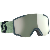 Маска Scott Shield AMP Pro + Extra Lens soft green/black AMP Pro white chrome S2