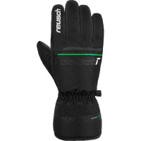 Перчатки горнолыжные Reusch Snow King black/neon green