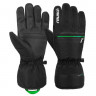 Перчатки горнолыжные REUSCH Snow King Black/Neon Green - Перчатки горнолыжные REUSCH Snow King Black/Neon Green