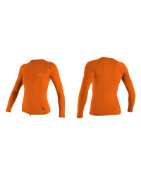 Гидромайка женская длинный рукав O'Neill WMS PREMIUM SKINS L/S RASH GUARD orange S20 (4172B GJ7)