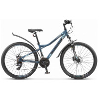Велосипед Stels Navigator-510 MD 26" V010 темно-синий/зеленый рама: 16" (2024)