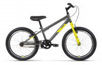 Велосипед ALTAIR MTB HT 20 1.0 темно-серый/желтый Рама: 10.5" (2022)
