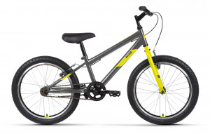 Велосипед Altair MTB HT 20 1.0 темно-серый/желтый Рама: 10.5&quot; (2022) 