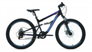 Велосипед Forward Raptor 24 2.0 D черный/фиолетовый рама 15&quot; (2022) 