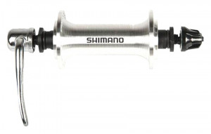 Втулка передняя Shimano Tourney TX800 32 отверстия QR 133 мм серебро 