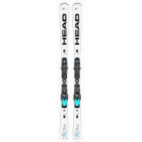 Горные лыжи Head WC Rebels e-SL SW RP EVO 14 + крепления FF 11 GW Brake 85 [D] white-black (2024)