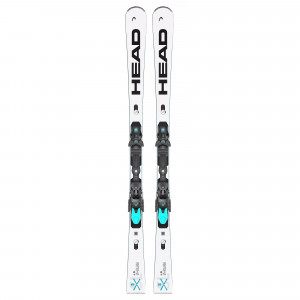 Горные лыжи Head WC Rebels e-SL SW RP EVO 14 + крепления FF 11 GW Brake 85 [D] white-black (2024) 