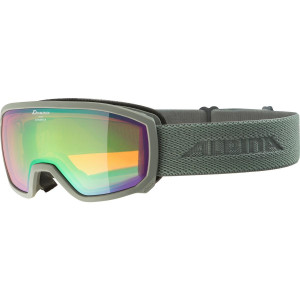 Маска Alpina Scarabeo JR Q-Lite moon/grey matt/Q-Lite green sph. S2 
