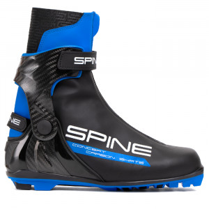 Лыжные ботинки Spine NNN Concept Carbon Skate (298-22) (черный/синий) (2024) 