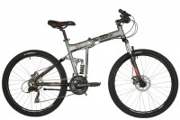 Велосипед FOXX ZING F2 26" серый, рама 18" (2021)