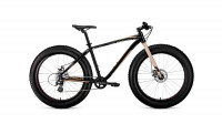 Велосипед Forward BIZON 26 черный\бежевый Рама: 18" (2021)