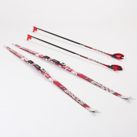 Комплект беговых лыж Brados NNN (Rottefella) - 185 Wax XT Tour Red